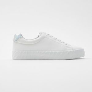 Zara Metallic Trim Sneakers